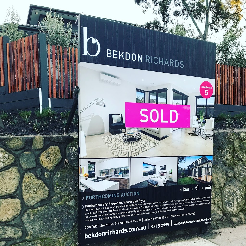 Bekdon Richards Estate Agents | Level 1, Suite 2/205-207 Riversdale Rd, Hawthorn VIC 3122, Australia | Phone: (03) 9815 2999