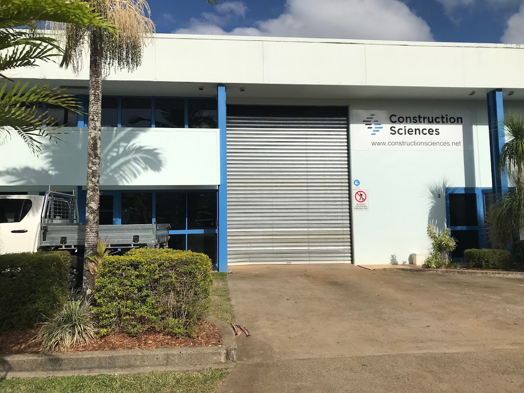 Construction Sciences Cairns | 3/5 Commercial Pl, Earlville QLD 4870, Australia | Phone: (07) 4033 7815