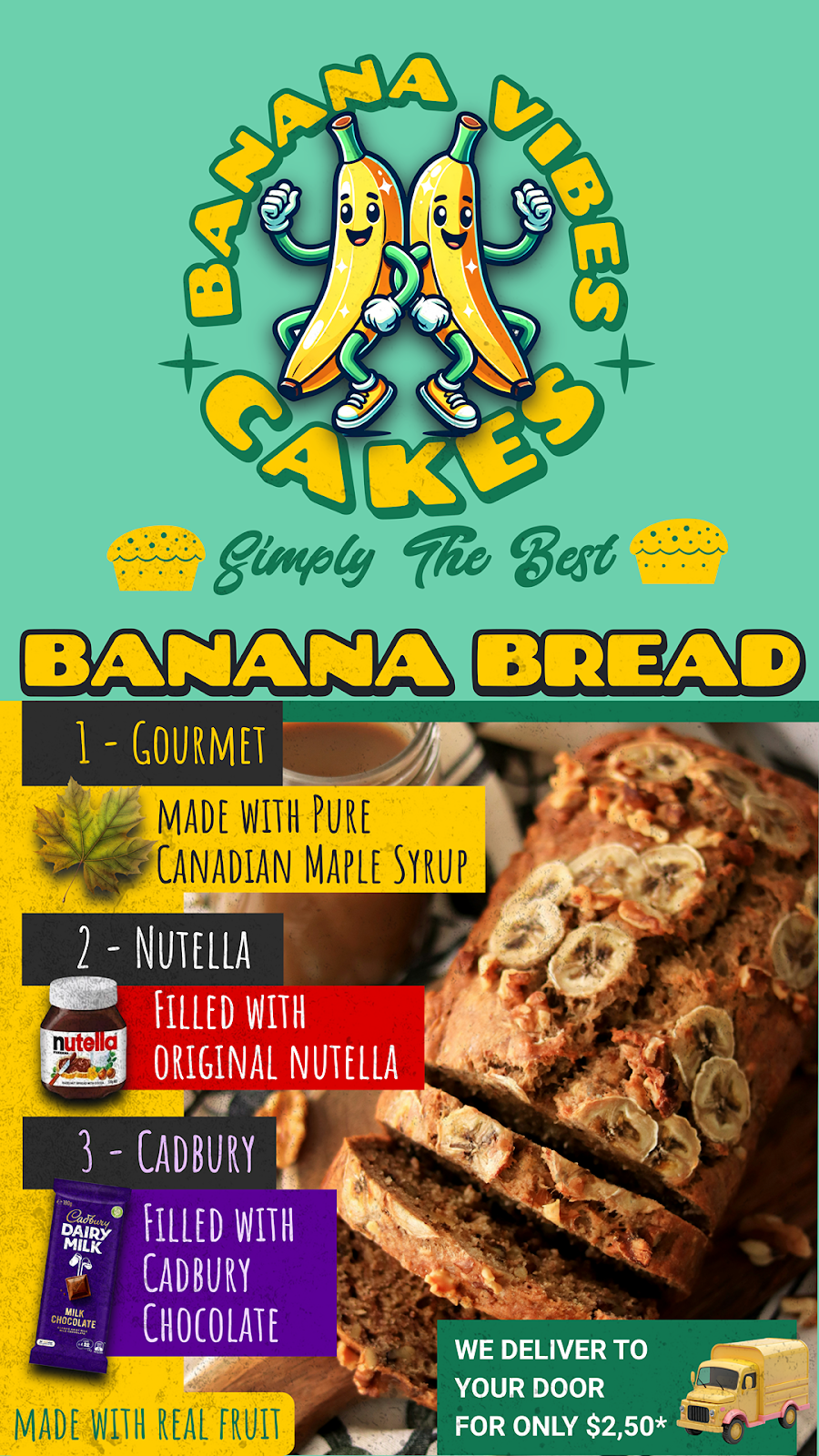 Banana Vibes Gourmet | Proteus St, Burpengary QLD 4505, Australia | Phone: 0404 509 881