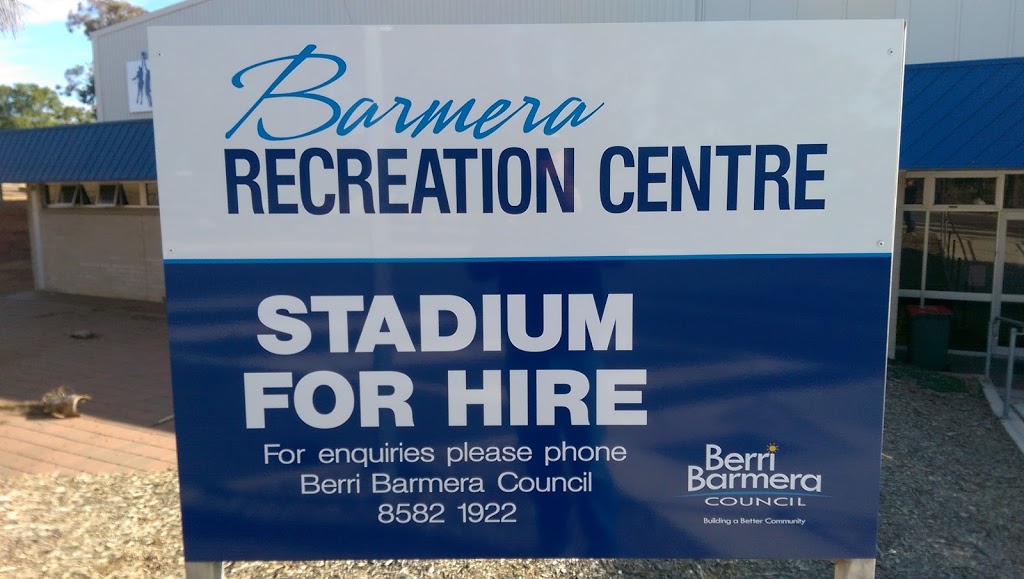 Barmera Recreation Centre |  | James Terrace, Barmera SA 5345, Australia | 0885821922 OR +61 8 8582 1922