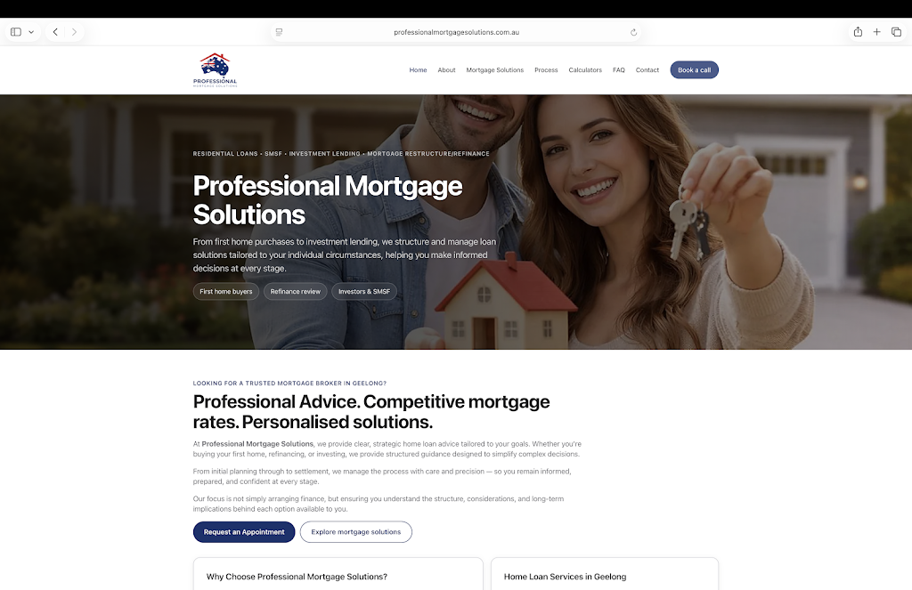 Professional Mortgage Solutions | 52 Tranquility Cres, Armstrong Creek VIC 3217, Australia | Phone: 0451 539 018