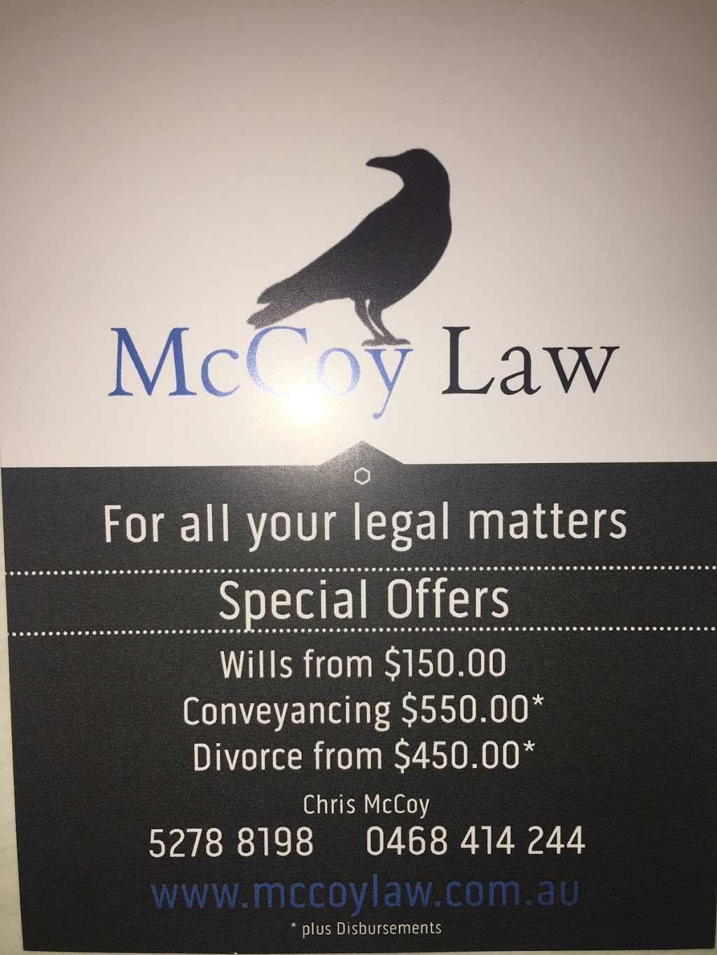 McCoy Law | lawyer | shop 8/85-93 Coppards Rd, Moolap VIC 3219, Australia | 0352788198 OR +61 3 5278 8198