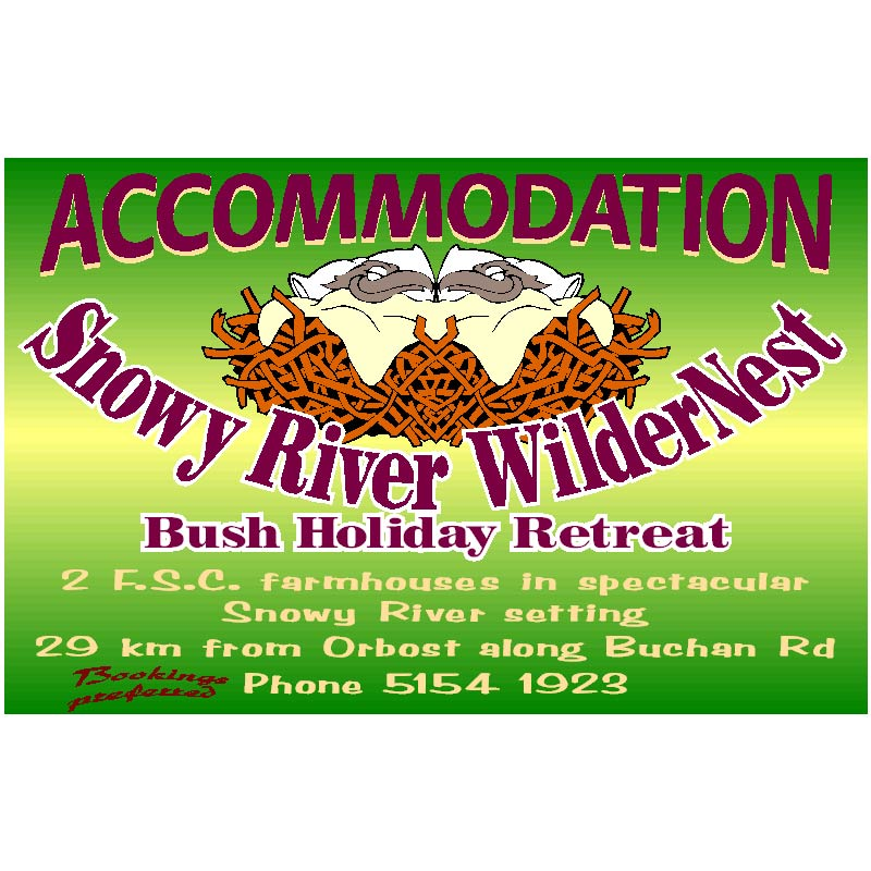 Snowy River Wildernest Bush Holiday Retreat | lodging | 91 Jonkers Road, Bete Bolong North VIC 3888, Australia | 0351541923 OR +61 3 5154 1923