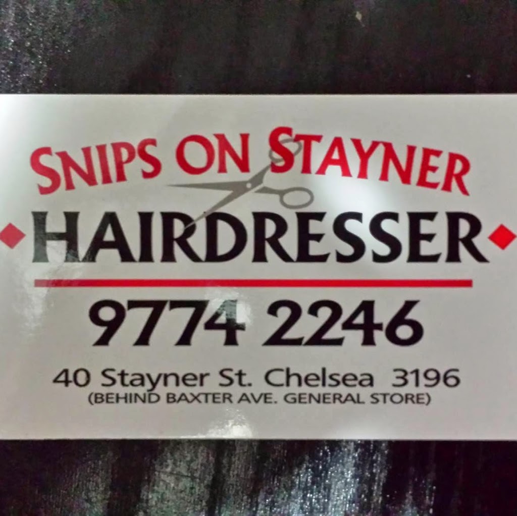 Snips on Stayner Hairdressers | hair care | 40 Stayner St, Chelsea VIC 3196, Australia | 0397742246 OR +61 3 9774 2246