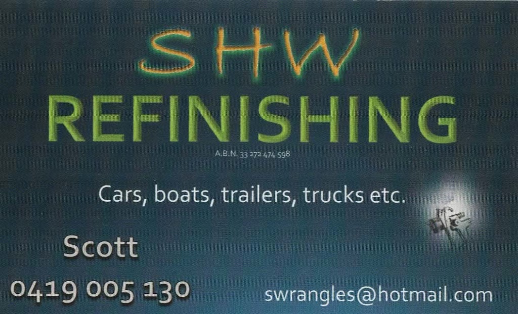 SHW Refinishing | F4/ 1905 Frankston Flinders Road, (Entry Via Sovereign Drive), Hastings VIC 3915, Australia | Phone: 0419 005 130