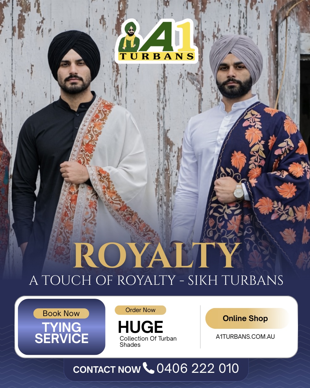 A1 Turbans | 43 Thicket Lp, Clyde North VIC 3978, Australia | Phone: 0406 222 010