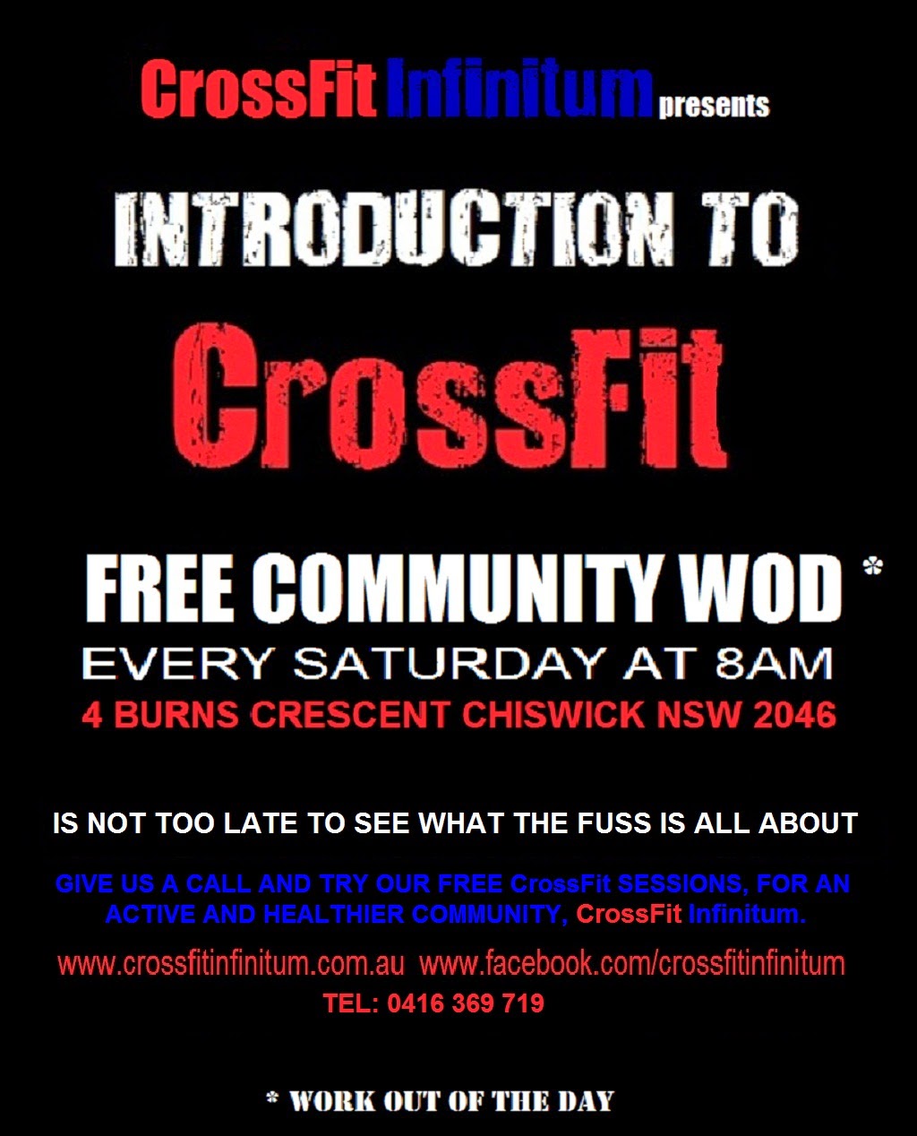 CrossFit Infinitum | 4 Burns Cres, Chiswick NSW 2046, Australia | Phone: (02) 8753 1308
