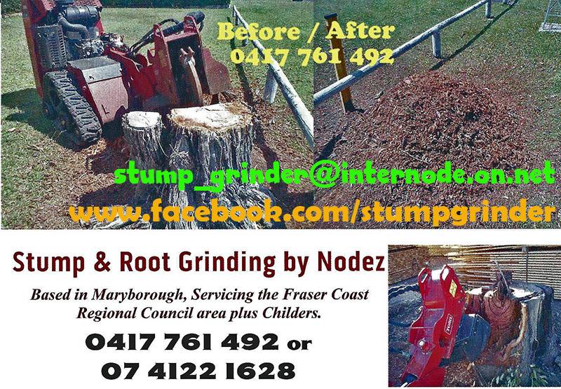 Stump Grinding by Nodez | park | 81 Neil Rd, Maryborough West QLD 4650, Australia | 0417761492 OR +61 417 761 492