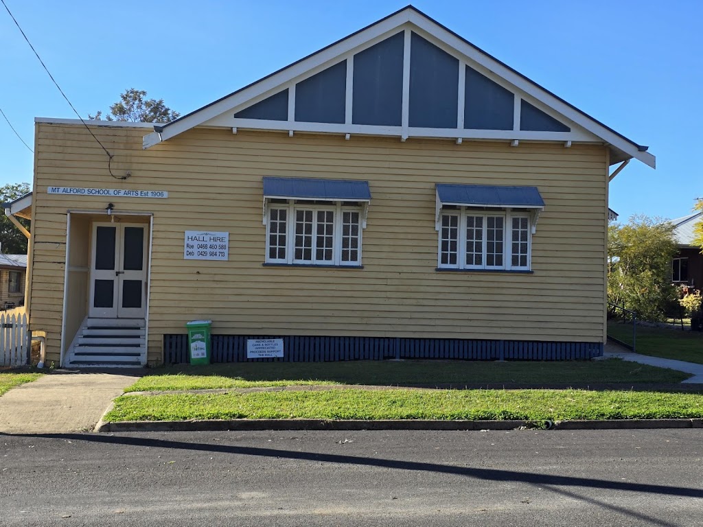 Mount Alford School of Arts Hall | 889 Reckumpilla St, Mount Alford QLD 4310, Australia | Phone: 0490 067 661