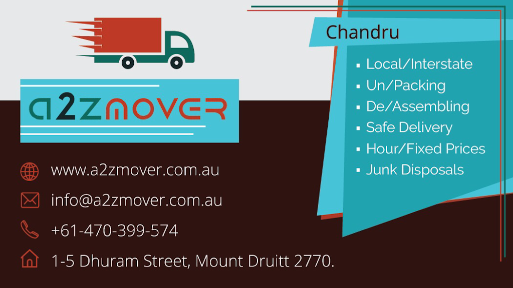a2z mover | 1/69 Australia St, St Marys NSW 2760, Australia | Phone: 0470 399 574