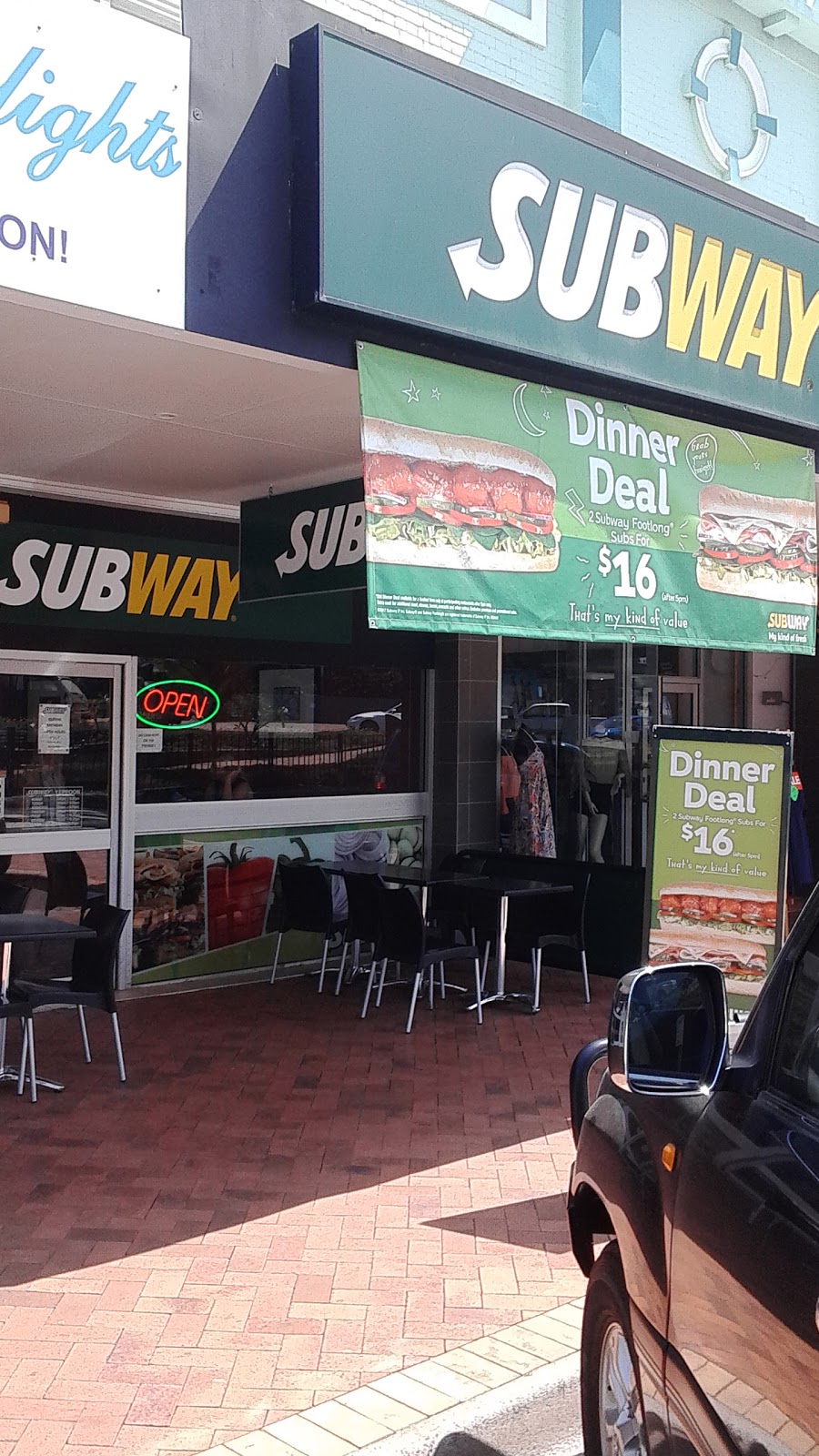 Subway | restaurant | 2/12 Normanby St, Yeppoon QLD 4703, Australia | 0749250322 OR +61 7 4925 0322