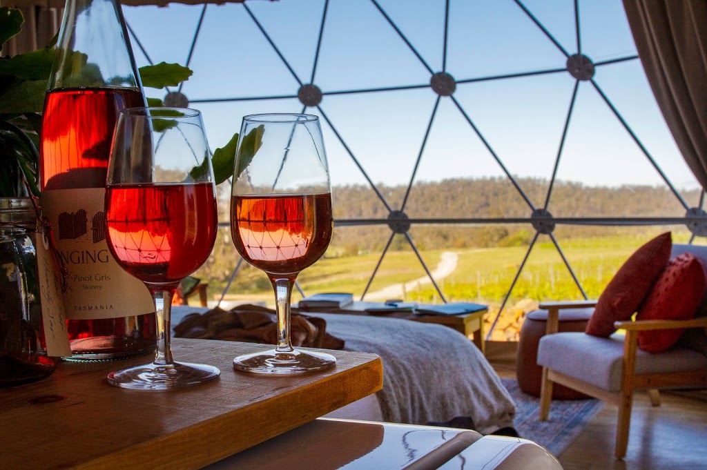 Domescapes Glamping in the Vines | 103 Glendale Rd, Sidmouth TAS 7270, Australia | Phone: 0476 792 296