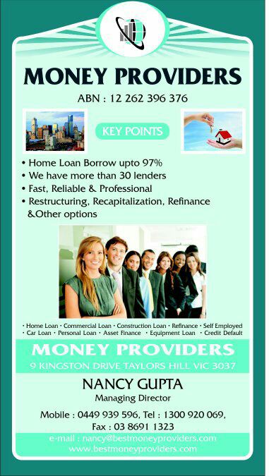 Money providers | real estate agency | Kingston Dr, Taylors Hill VIC 3037, Australia | 0449939596 OR +61 449 939 596