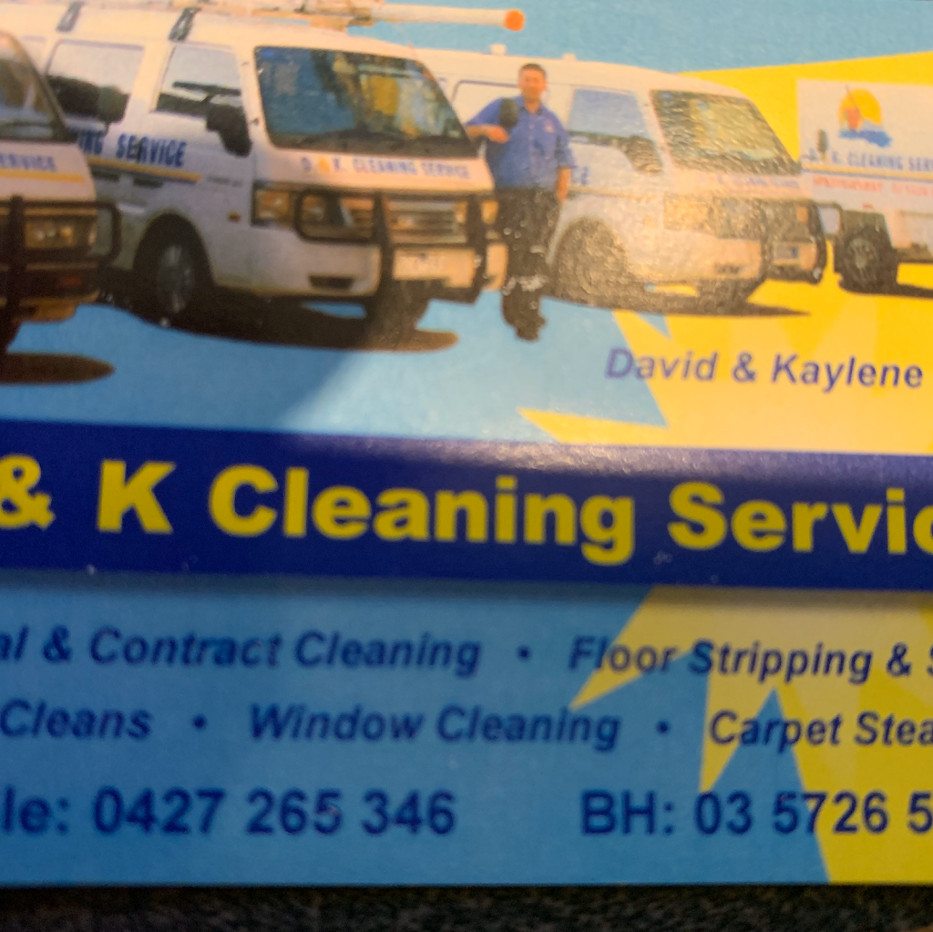 D&K CLEANING SERVICE |  | 56 School Rd, Springhurst VIC 3682, Australia | 0357265346 OR +61 3 5726 5346