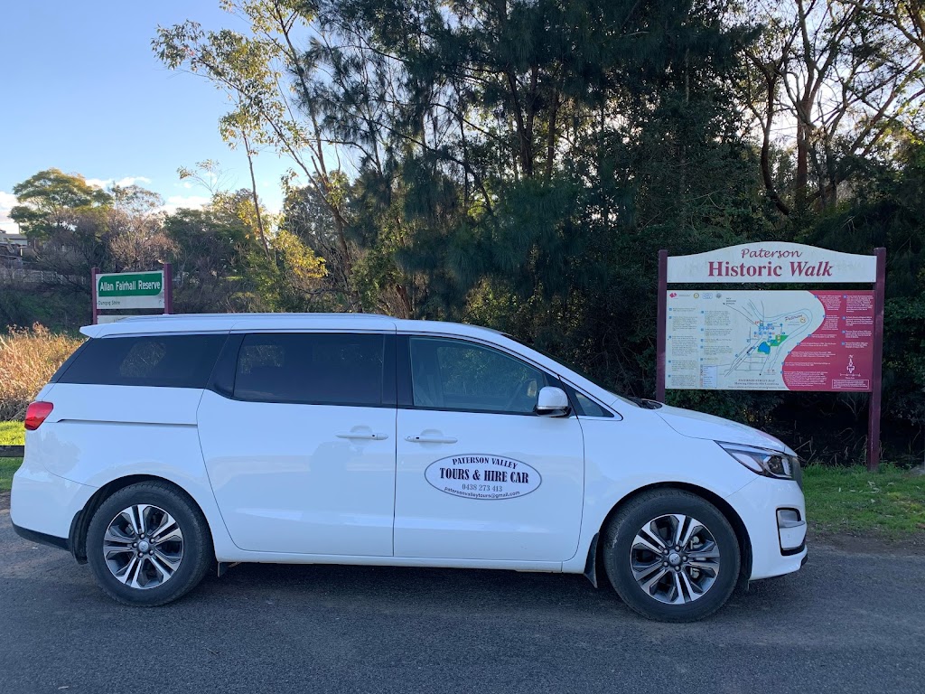 Paterson Valley Tours & Hire Car |  | 1230 Paterson Rd, Duns Creek NSW 2321, Australia | 0438273413 OR +61 438 273 413