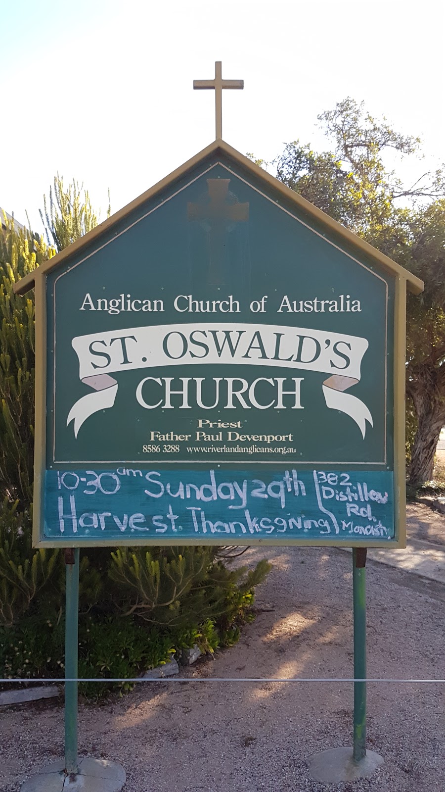 St. Oswalds Church | church | 6 Madison Rd, Monash SA 5342, Australia | 0885863288 OR +61 8 8586 3288
