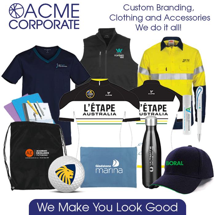 ACME CORPORATE | Branded Products & Goods | Unit 3/77-79 Bourke Rd, Alexandria NSW 2015, Australia | Phone: (02) 9311 8500