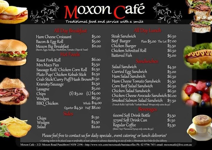 Moxon Cafe | u3/21 Moxon Rd, Punchbowl NSW 2196, Australia | Phone: (02) 9796 7451