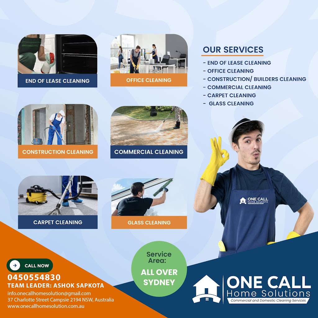 One Call Home Solution | 37 Charlotte St, Campsie NSW 2194, Australia | Phone: 0450 554 830