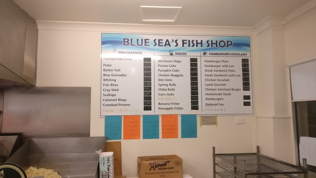 Blue Seas Fish Shop | meal takeaway | 613a Skipton St, Redan VIC 3350, Australia | 0353355045 OR +61 3 5335 5045