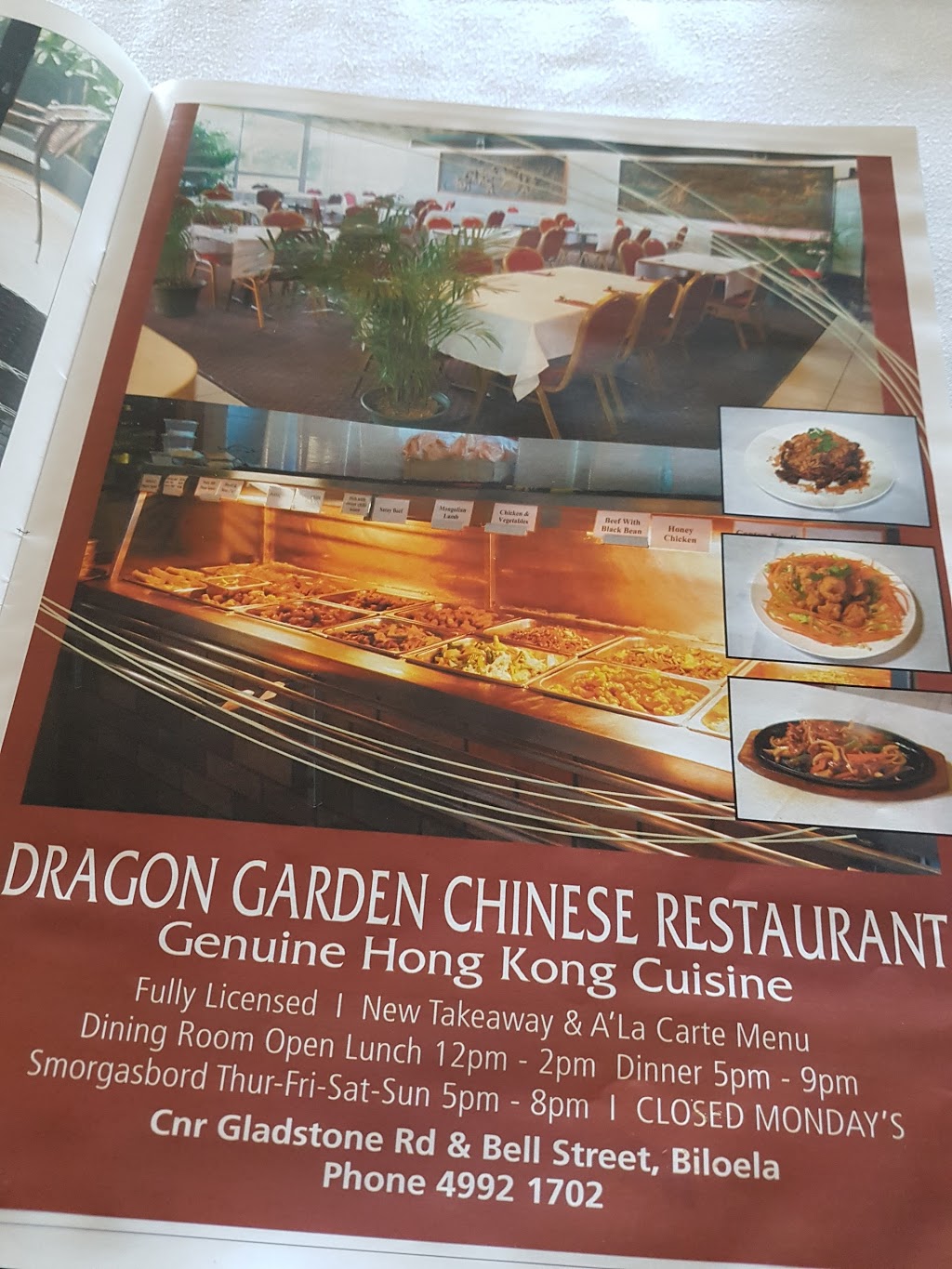 Dragon Garden Chinese Restaurant | restaurant | 41 Bell St, Biloela QLD 4715, Australia | 0749921702 OR +61 7 4992 1702