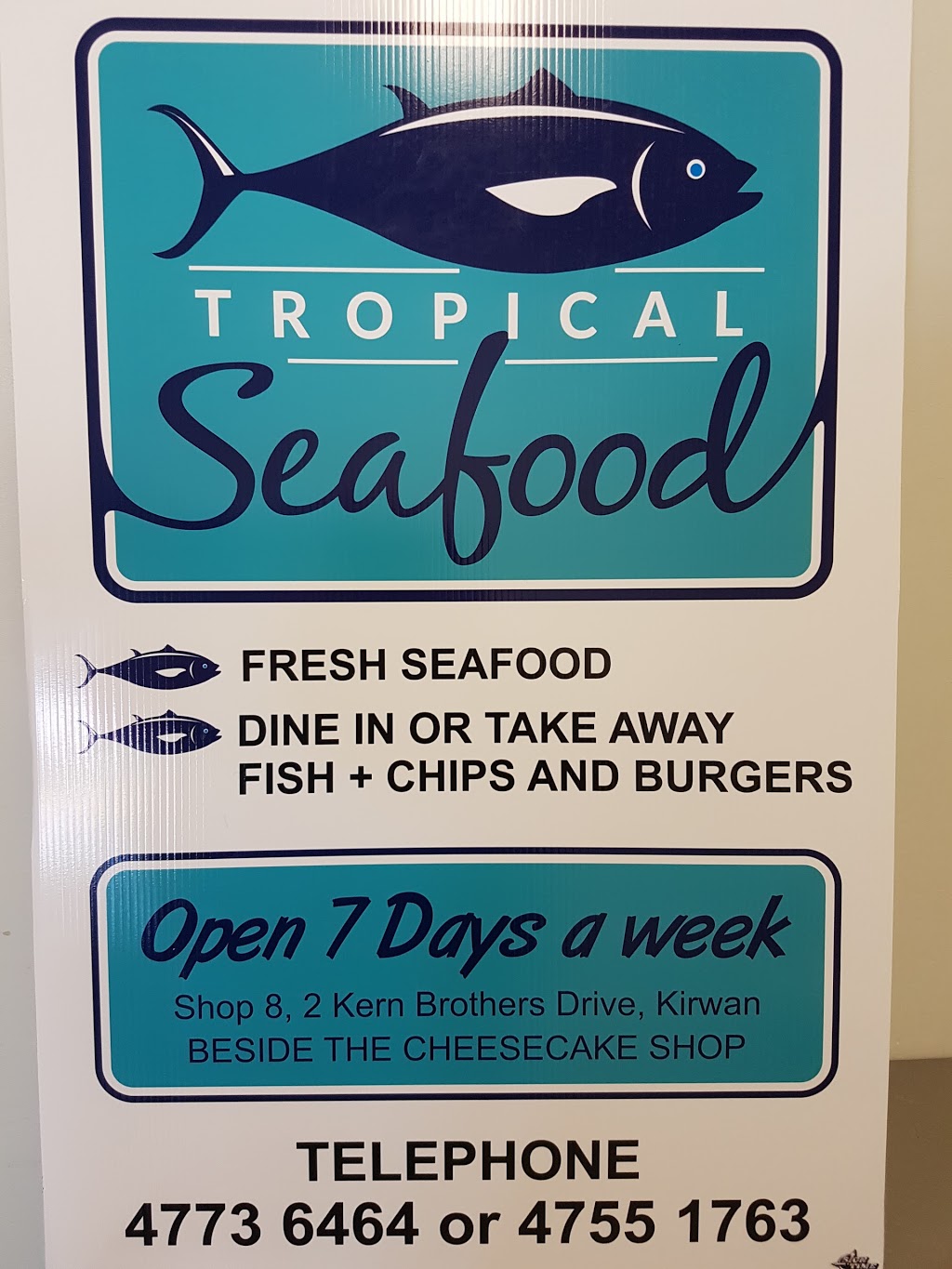 Tropical seafood | 8/2 Kern Brothers Dr, Kirwan QLD 4817, Australia | Phone: (07) 4773 6464