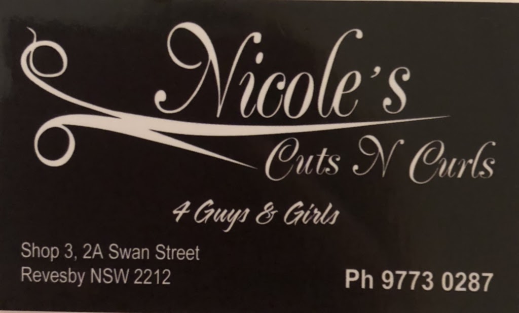 Nicoles Cuts & Curls | 3/2 Swan St, Revesby NSW 2212, Australia | Phone: (02) 9773 0287