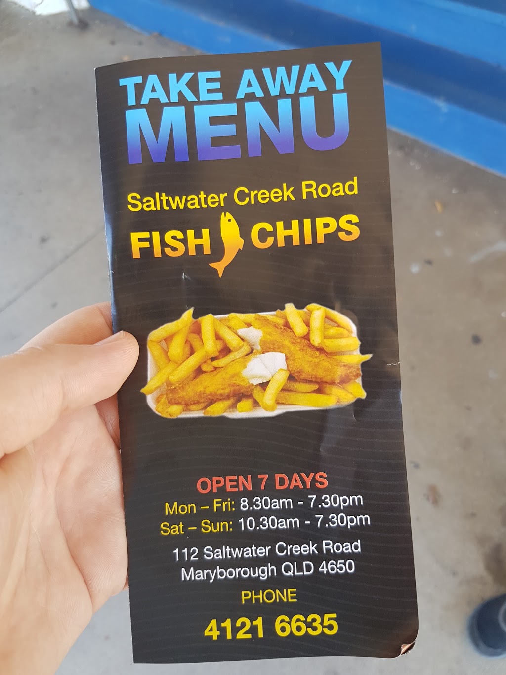 Creek Road Fish & Chips | restaurant | 112 Saltwater Creek Rd, Maryborough QLD 4650, Australia | 0741216635 OR +61 7 4121 6635