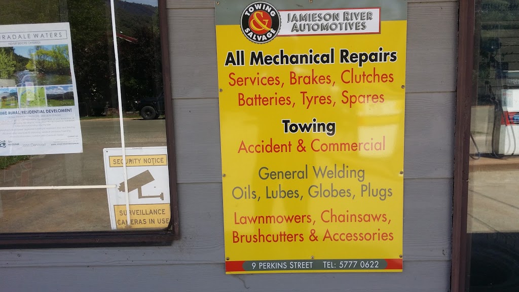 Jamieson River Automotives | 9 Perkins St, Jamieson VIC 3723, Australia | Phone: (03) 5777 0622