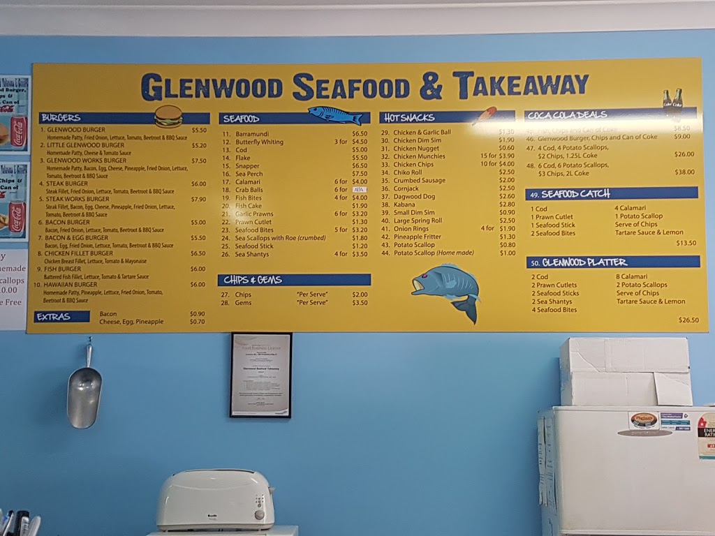 Glenwood Seafood & Takeaway | 92 Glenwood Dr, Morayfield QLD 4506, Australia | Phone: (07) 5498 7966