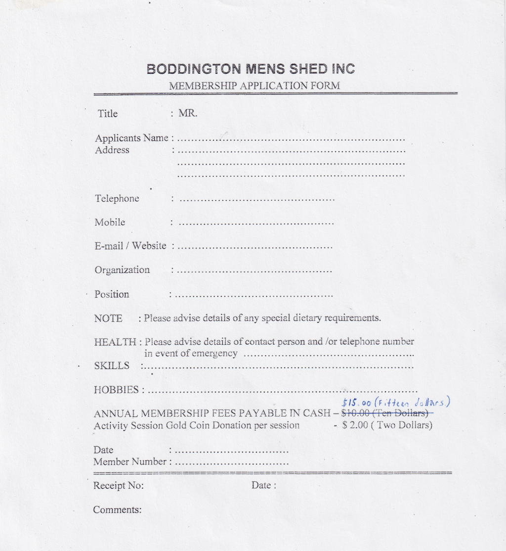 Boddington Mens Shed | Johnstone St, Boddington WA 6390, Australia | Phone: 0477 131 031