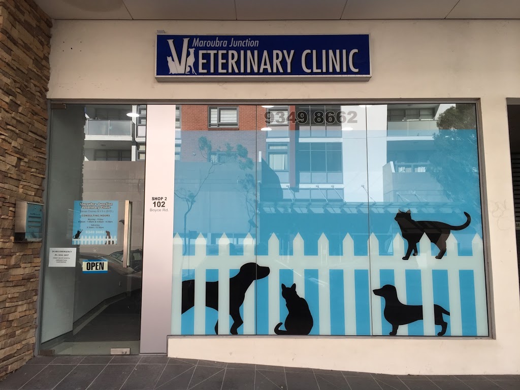 Maroubra Junction Veterinary Clinic | veterinary care | 2/102-106 Boyce Rd, Maroubra NSW 2035, Australia | 0293498662 OR +61 2 9349 8662