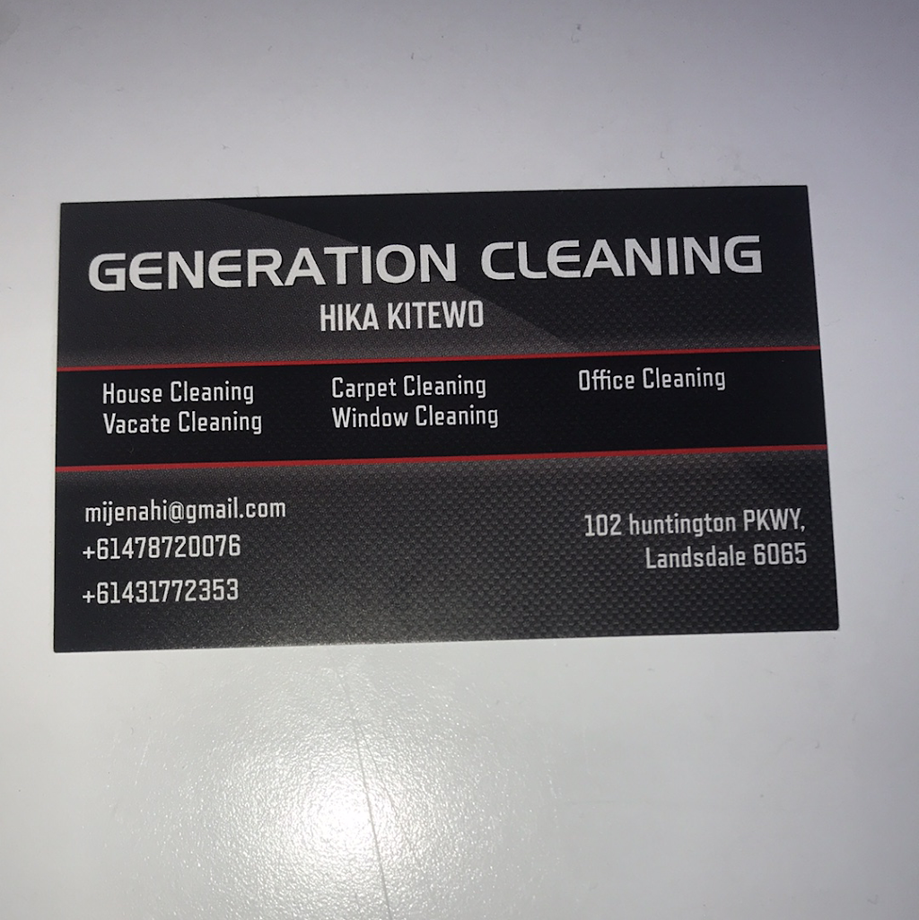 Generation cleaning | 102 Huntington Pkwy, Landsdale WA 6065, Australia | Phone: 0478 720 076