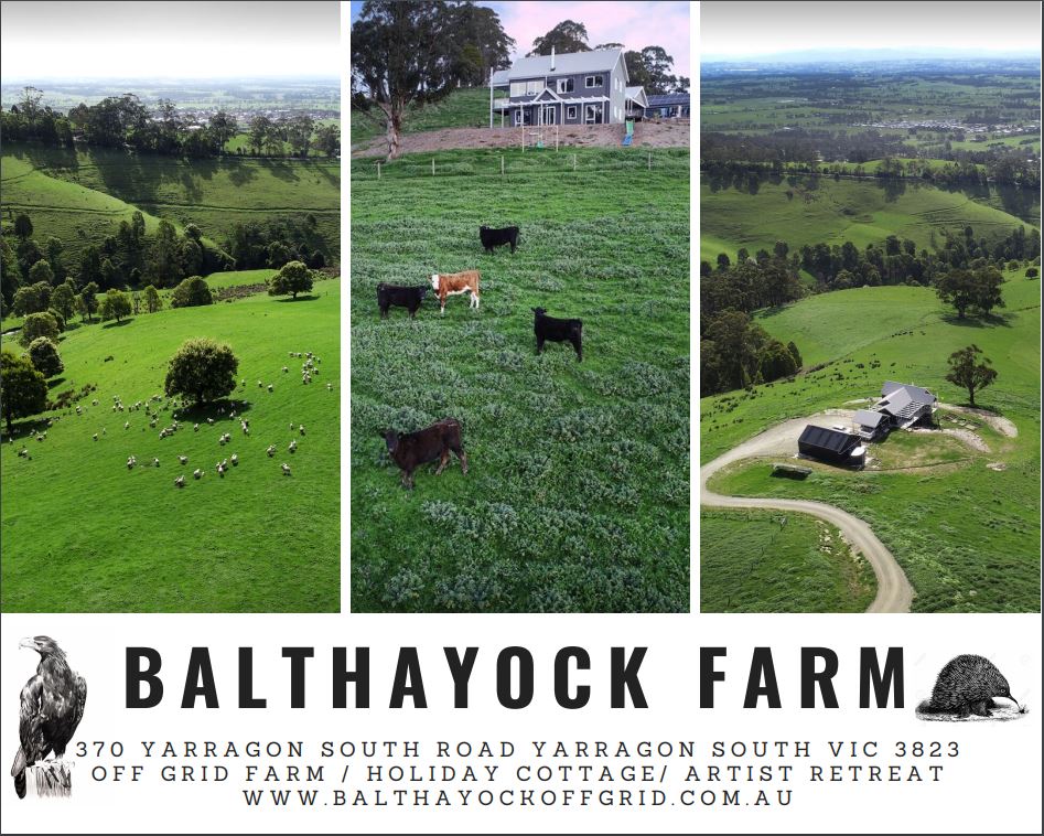 Balthayock Farm |  | 370 Yarragon S Rd, Yarragon South VIC 3823, Australia | 0466713880 OR +61 466 713 880