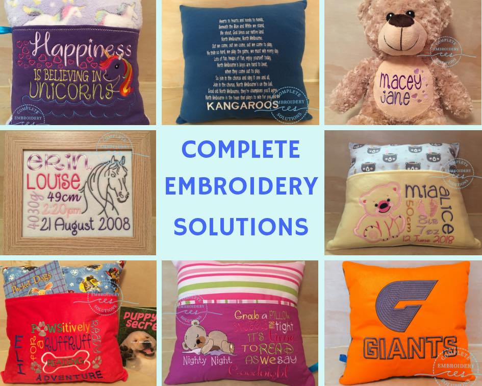 Complete Embroidery Solutions | 15 Lowan Ct, Portland VIC 3305, Australia | Phone: 0491 075 036