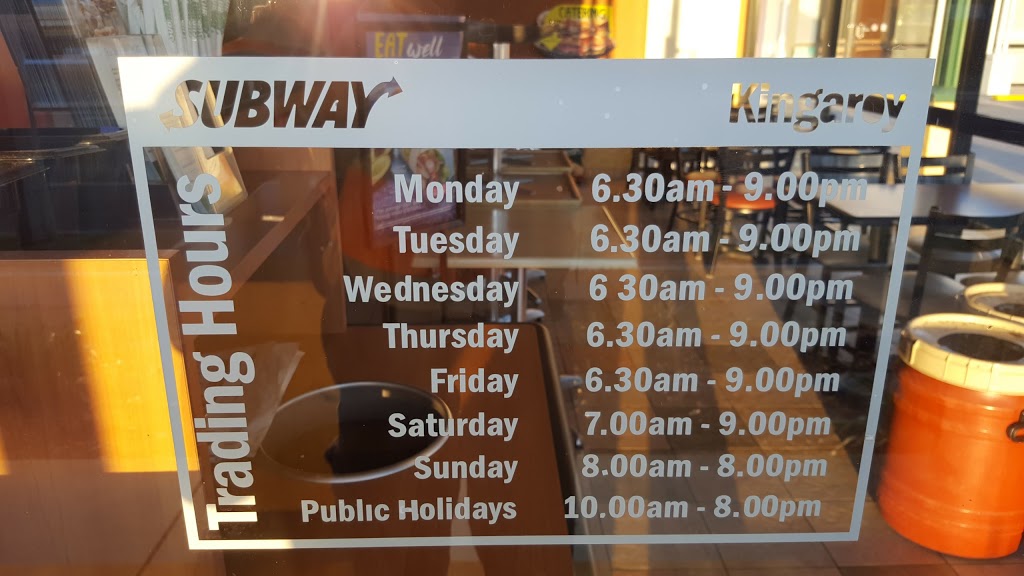 Subway | shop 2/99 Youngman St, Kingaroy QLD 4610, Australia | Phone: (07) 4163 6100