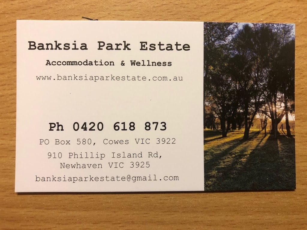 Banksia Park Estate | lodging | 910 Phillip Island Rd, Newhaven VIC 3925, Australia | 0420618873 OR +61 420 618 873