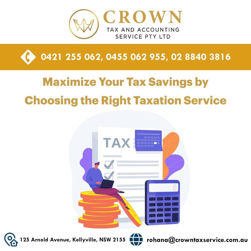 Crown tax and accounting service | 125 Arnold Ave, Kellyville NSW 2155, Australia | Phone: 0421 255 062