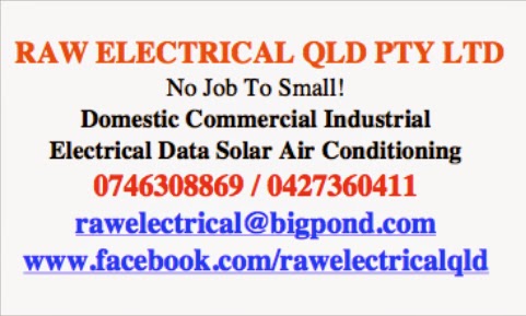 Raw Electrical Qld Pty Ltd | 2 Somerset Cres, Highfields QLD 4352, Australia | Phone: 0427 360 411