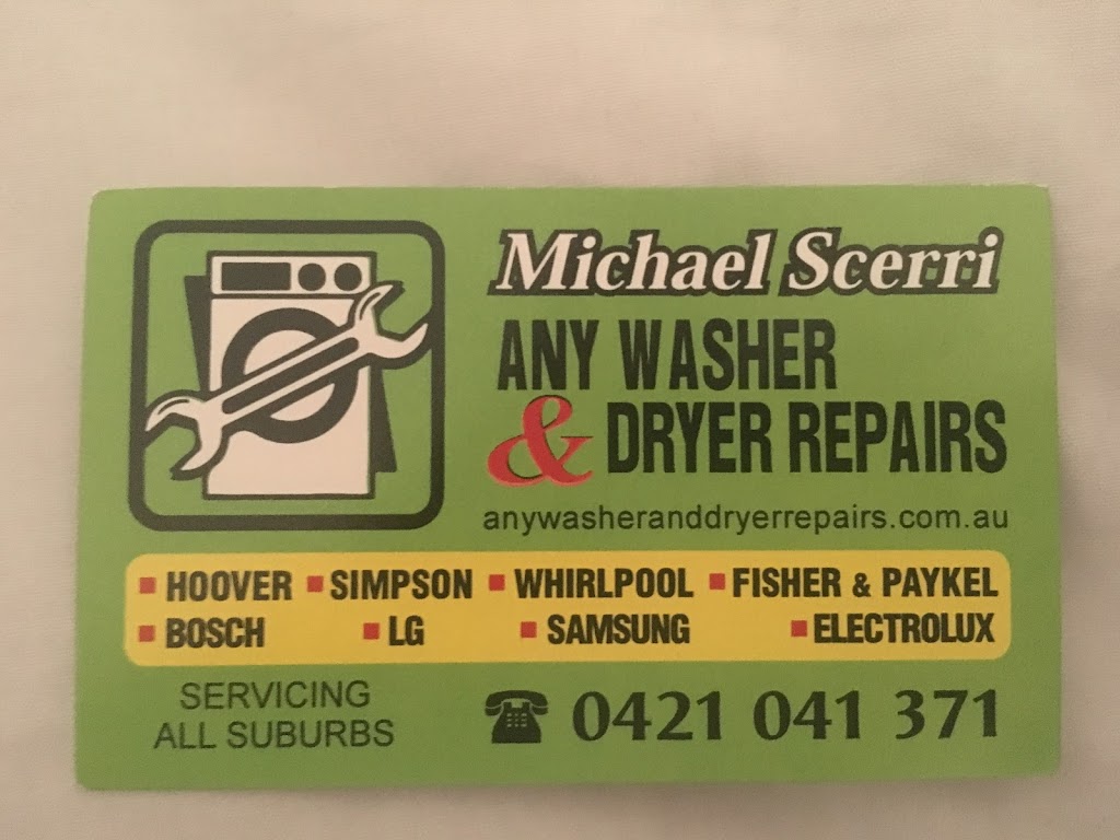 Any Washer and Dryer Repairs | 4 Rebecca Ct, Pakenham VIC 3810, Australia | Phone: 0421 041 371