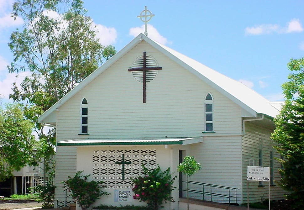 St Josephs Catholic Church Capella | 59 Abor St, Capella QLD 4723, Australia | Phone: 0429 849 513