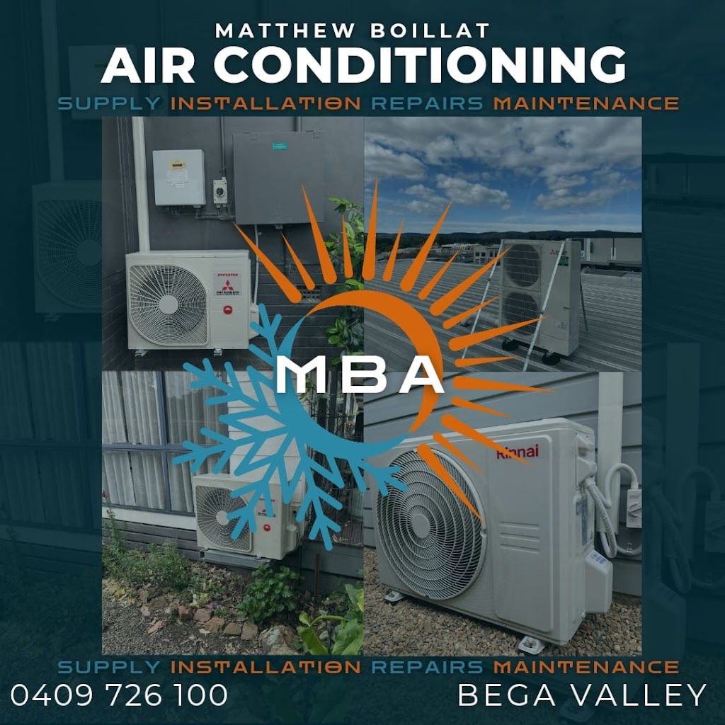 Matthew Boillat Air-conditioning MBA | 132 Rawlinson St, Bega NSW 2550, Australia | Phone: 0409 726 100