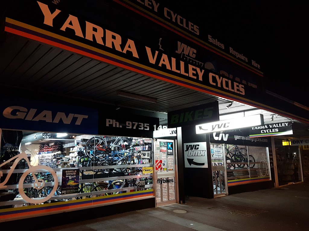 Yarra Valley Cycles | bicycle store | 108 Main St, Lilydale VIC 3140, Australia | 0397351483 OR +61 3 9735 1483