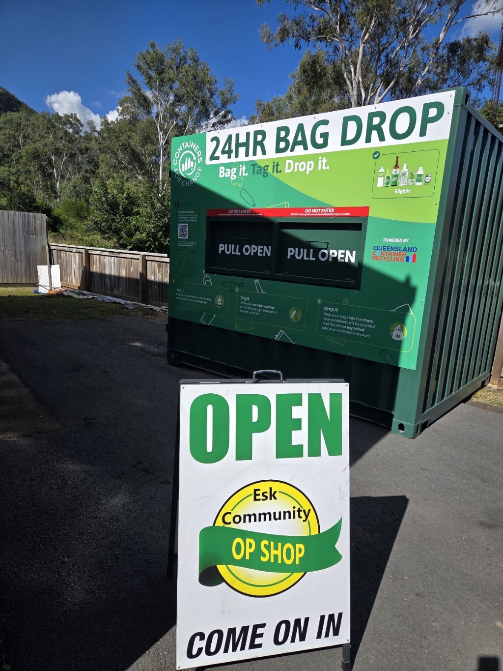 Containers For Change Esk (Powered by Qld Container Recycling) | Esk Hampton Rd, Esk QLD 4312, Australia | Phone: 0403 005 348