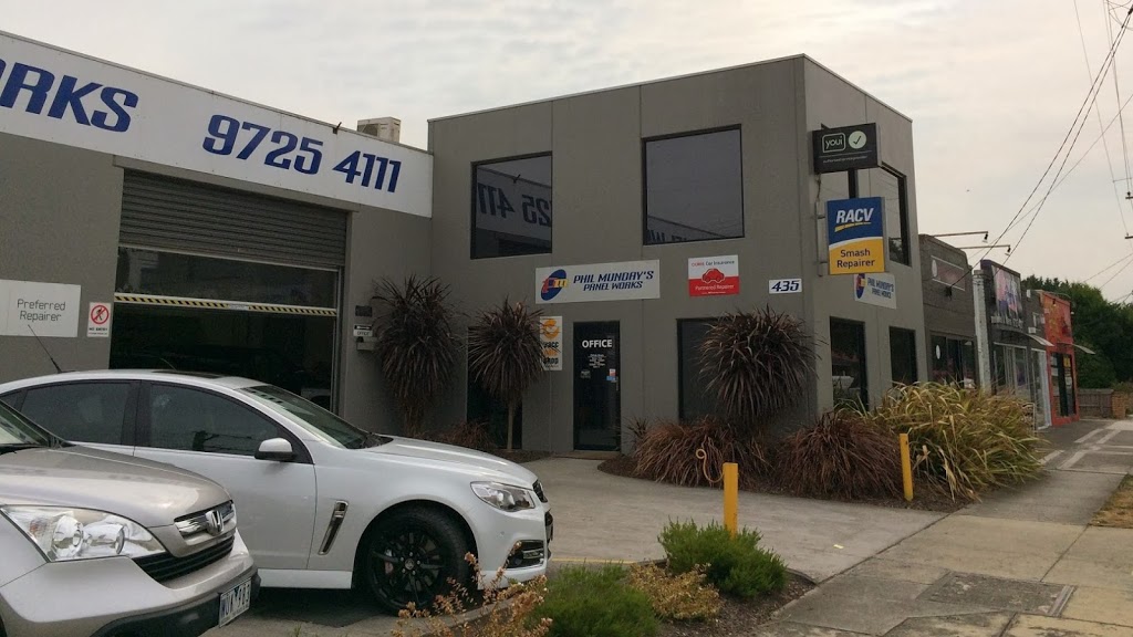 Phil Mundays Panel Works | car repair | 435 Mt Dandenong Rd, Kilsyth VIC 3137, Australia | 0397254111 OR +61 3 9725 4111