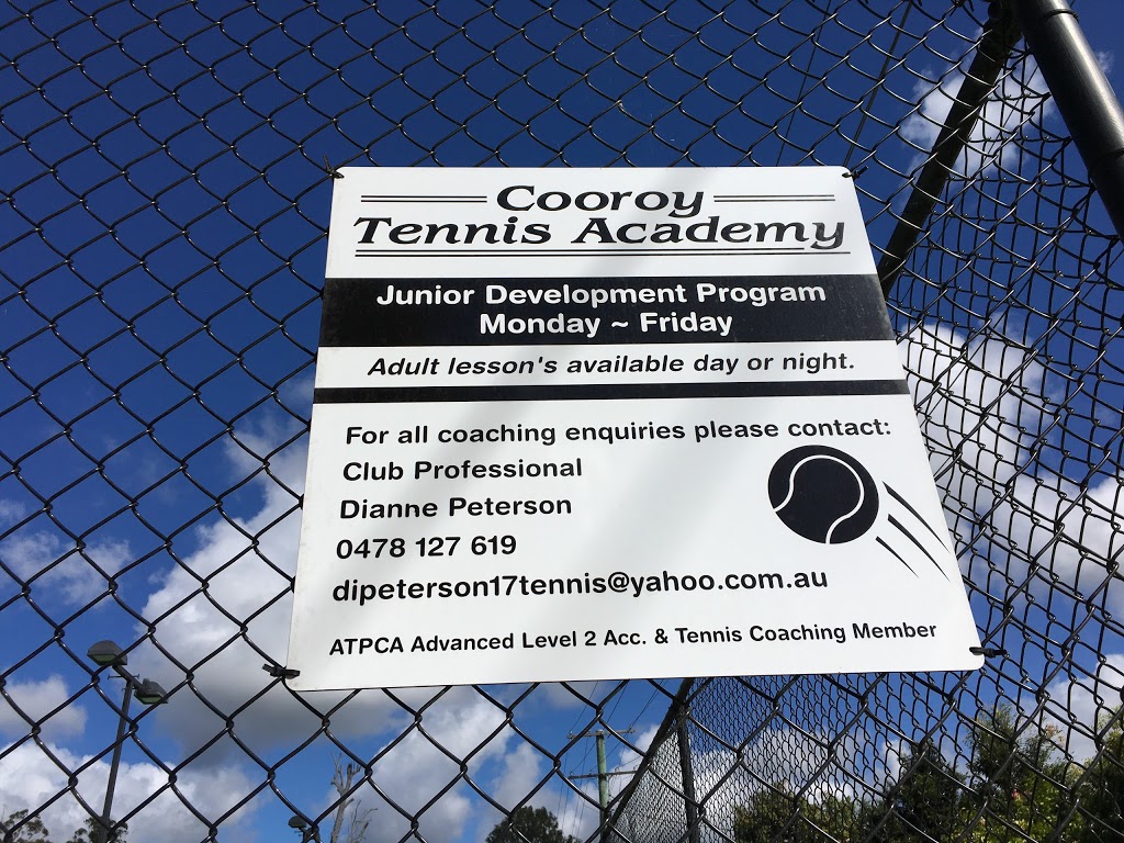 Cooroy Tennis Club | 6 Mary River Rd, Cooroy QLD 4563, Australia | Phone: (07) 5442 5015