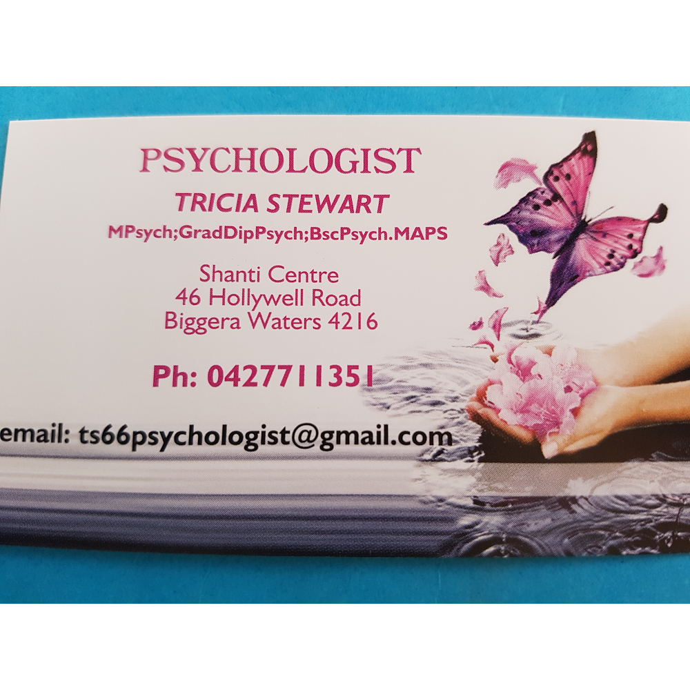 Tricia Stewart Psychology Service - Counselling & Psychologist | health | Gold Coast Hand Therapy, 34 Hollywell Rd, Biggera Waters QLD 4216, Australia | 0427711351 OR +61 427 711 351
