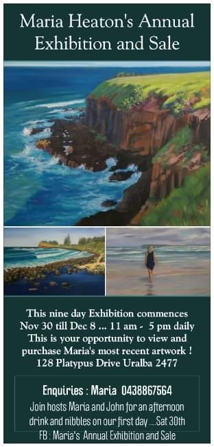 Marias Fine Art | 128 Platypus Dr, Uralba NSW 2477, Australia | Phone: 0438 867 564