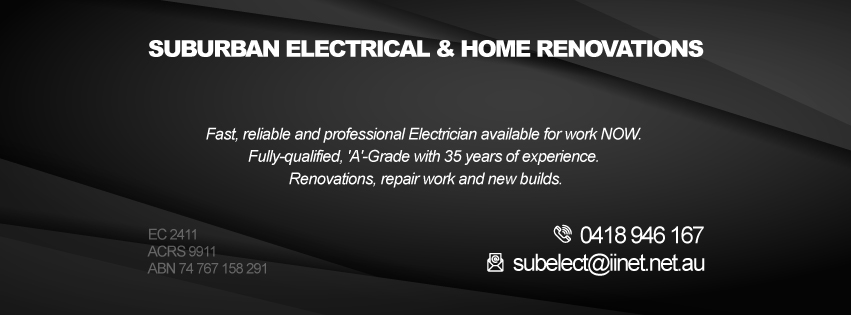 Suburban Electrical & Home Renovation | electrician | 66 Elderfield Rd, Waterford WA 6152, Australia | 0418946167 OR +61 418 946 167