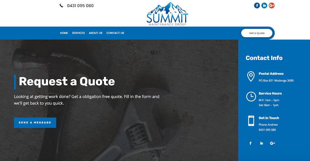 Summit Maintenance Group | 49c Charles St, Wodonga VIC 3690, Australia | Phone: 0431 095 080